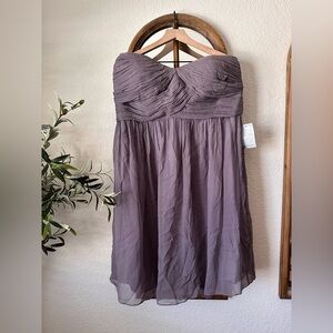 Donna Morgan Strapless Chiffon Dress 18W NWT – Mauve Purple Formal Event Dress